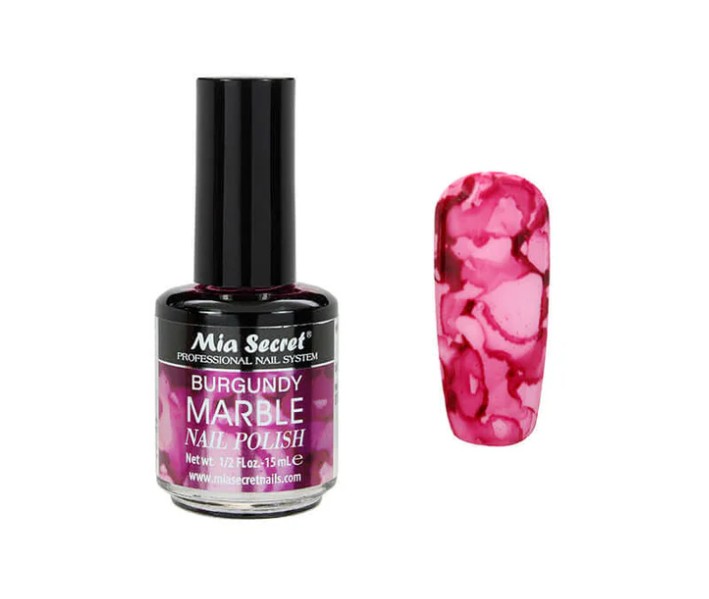 MARBLE BURGUNDY MIA SECRET 15ML