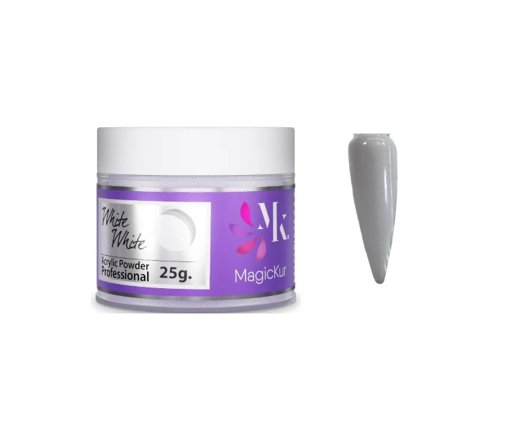 POLVO ACRILICO WHITE WHITE MAGICKUR 25GR
