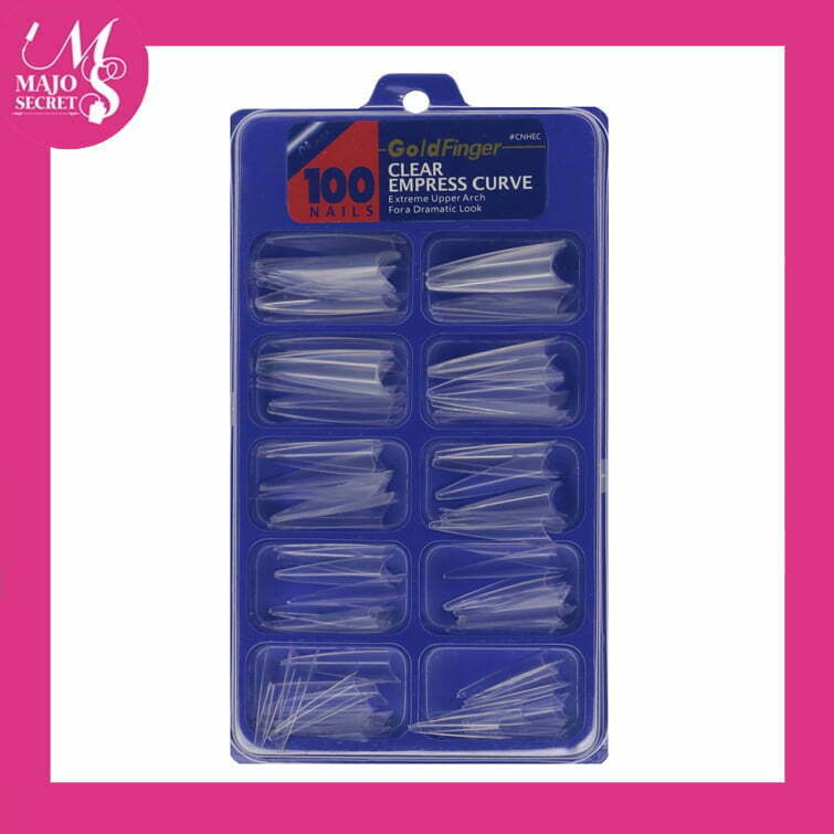 100 Uñas postizas Stiletto Clear