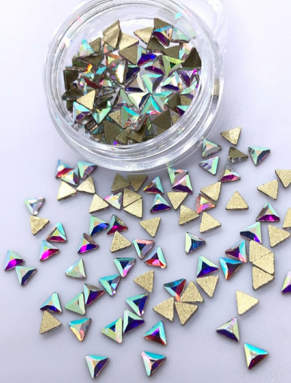 CRISTAL TRIANGULO 3MM (10 UNIDADES) AB