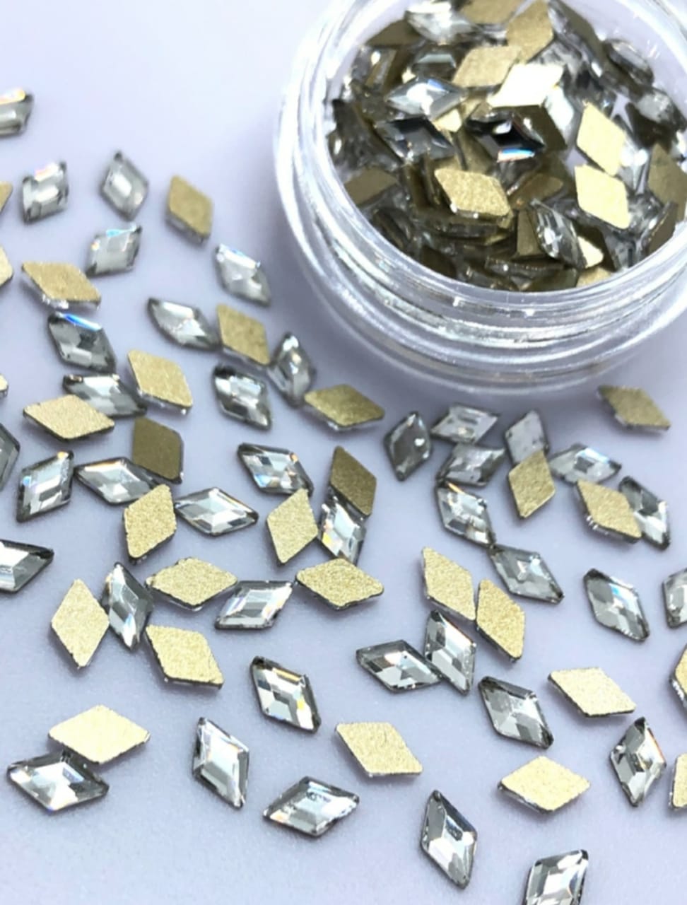 CRISTAL ROMBO 3X5MM (10 UNIDADES) CLEAR