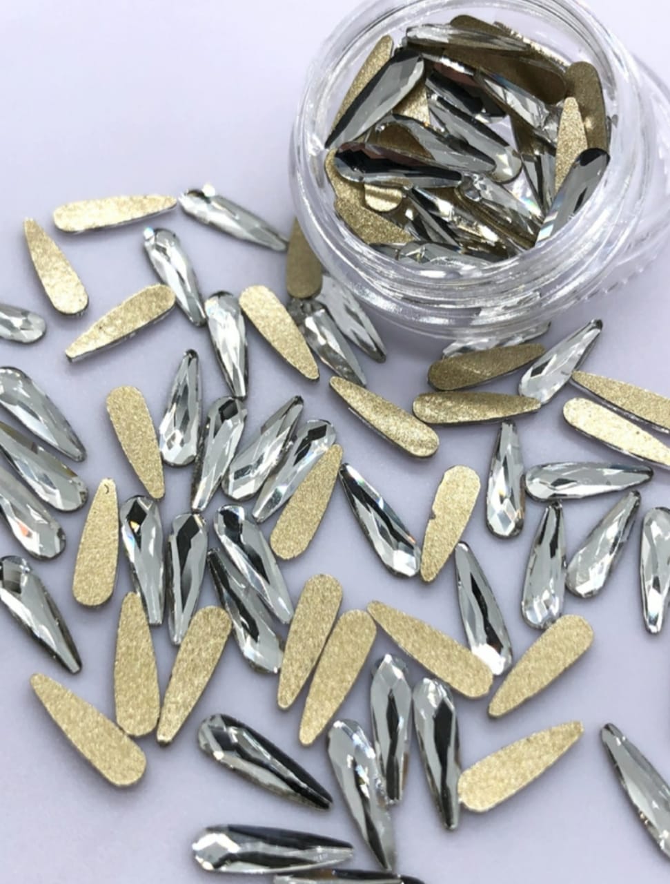 CRISTAL LAGRIMA 2X6MM (10 UNIDADES) CLEAR