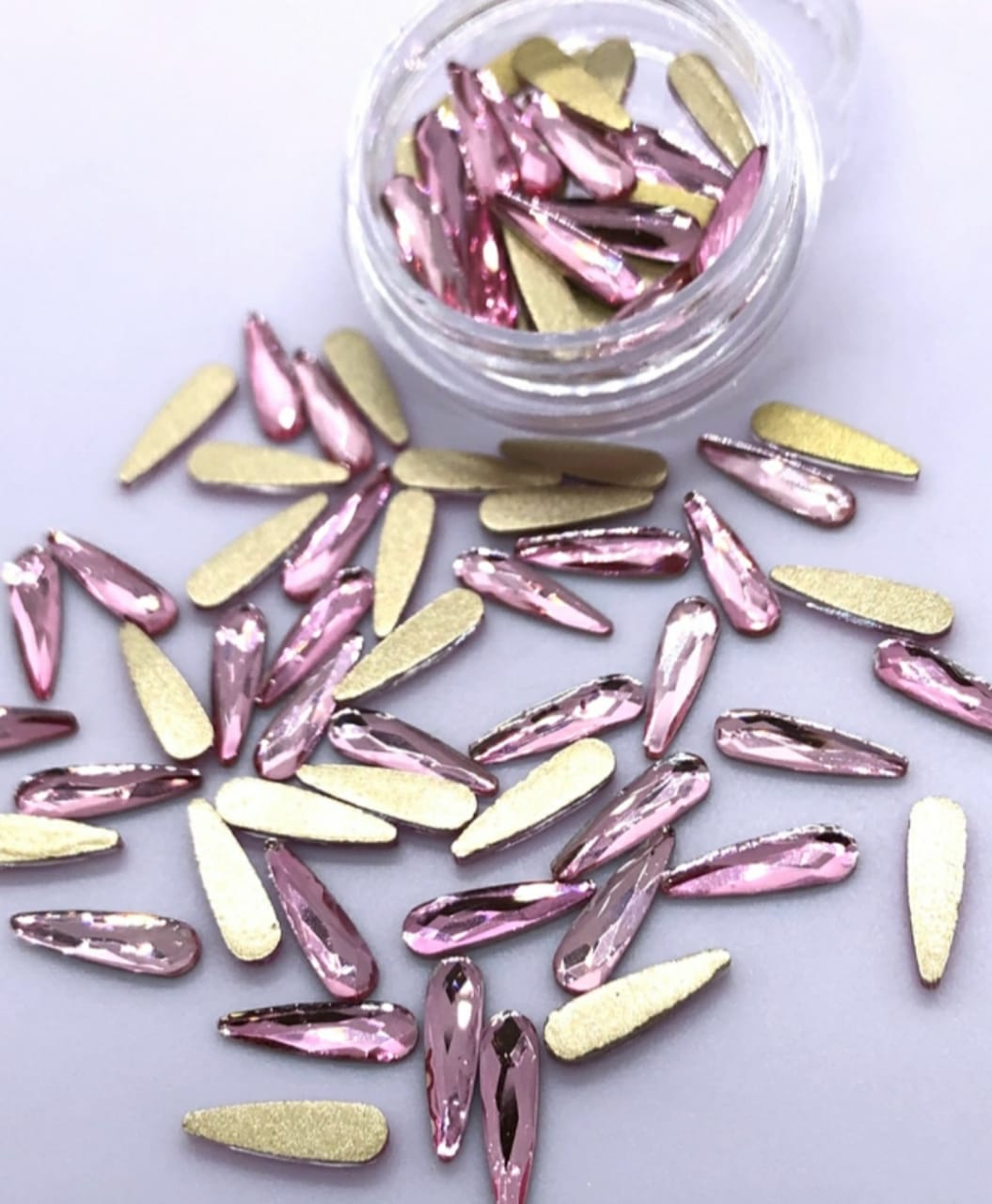 CRISTAL LAGRIMA 3X10MM (10 UNIDADES) ROSE