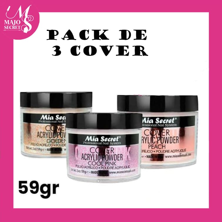 Pack 3 Cover 59gr Mia Secret