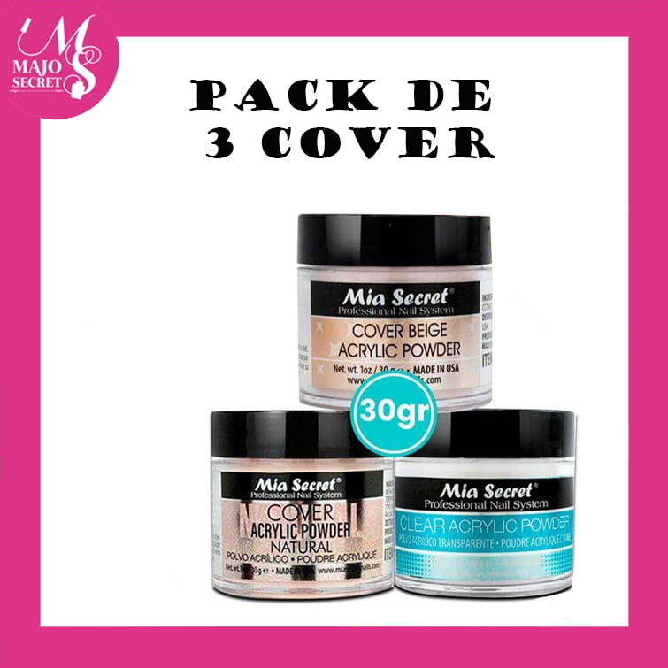 Pack 3 Cover 30gr Mia Secret