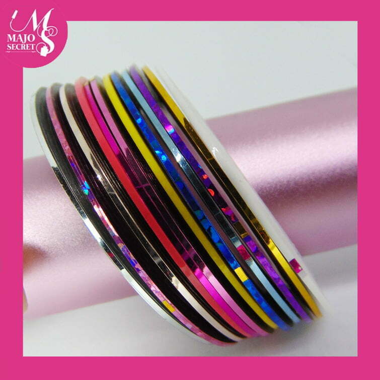 Cinta de 12 colores lisas