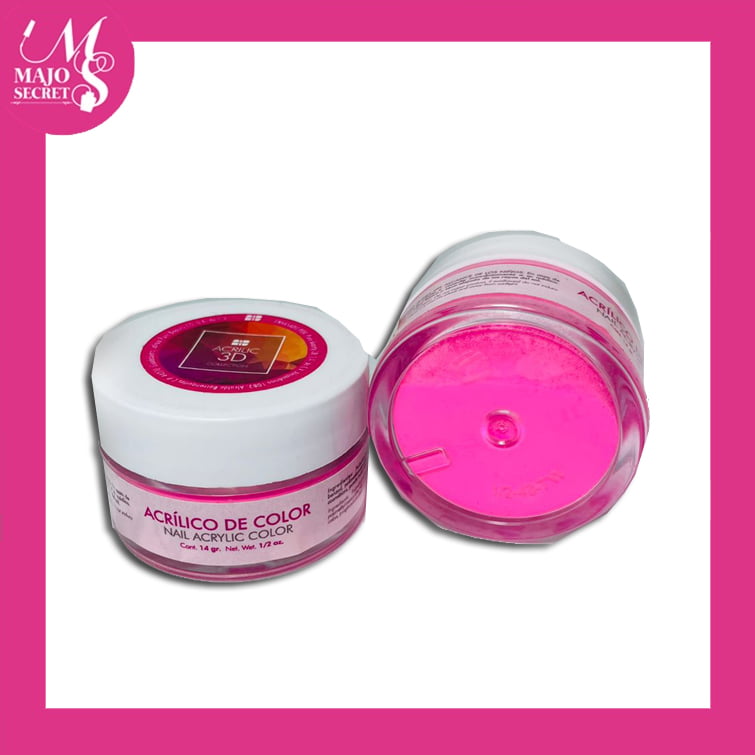 Acrilico de Color Rosado 14grs Nail Factory