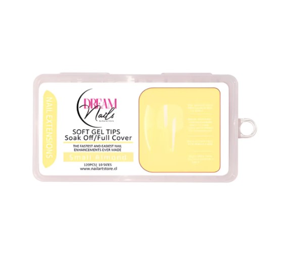 SOFT GEL TIPS SMALL ALMOND DREAM NAILS 120U