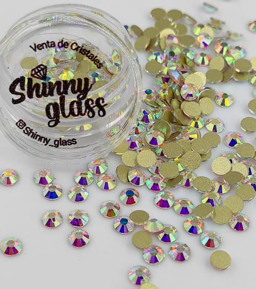 Cristales Redondos SS12 Cristal AB 200unid