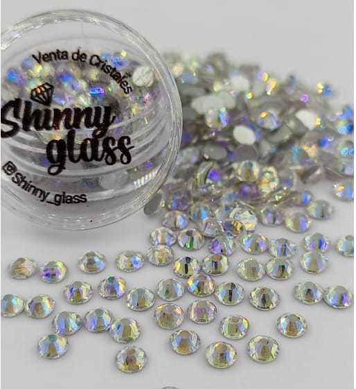 Cristales Redondos SS12 Luna Azul 200unid