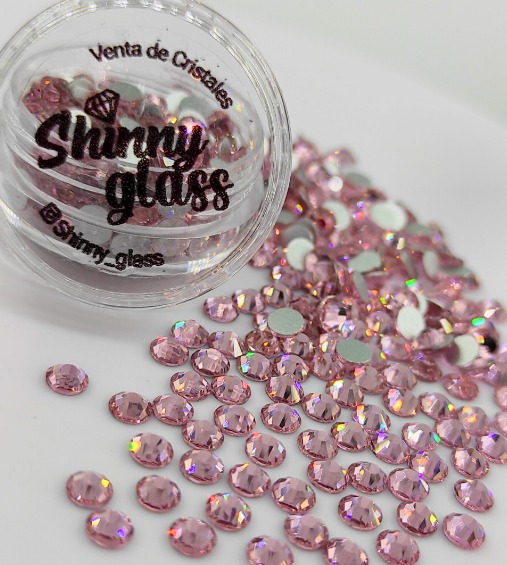 Cristales Redondos SS8 Rosa Claro 200unid