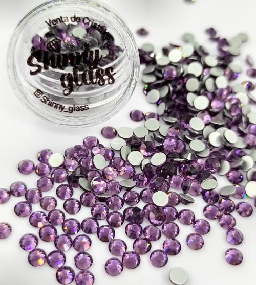 Cristales Redondos SS12 Tanzanita 200unid