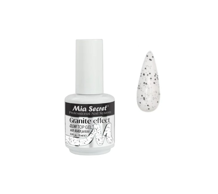TOP GEL CLEAR GRANITE EFFECT MIA SECRET 15ML