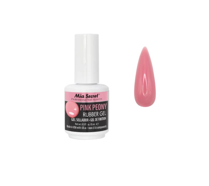 RUBBER TOP GEL PINK PEONY MIA SECRET 15ML
