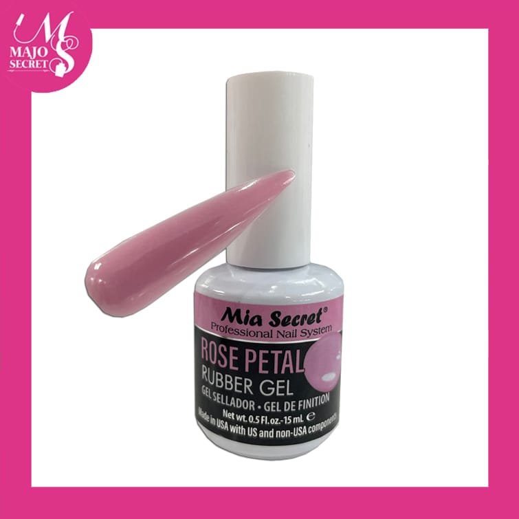 Rubber Top Gel Rose Petal 15ml Mia Secret Majo Secret