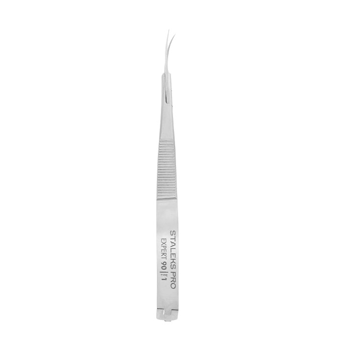MICRO TIJERA PARA CUTICULAS TWEEZERS EXPERT 90/1 STALEKS PRO - Imagen 2