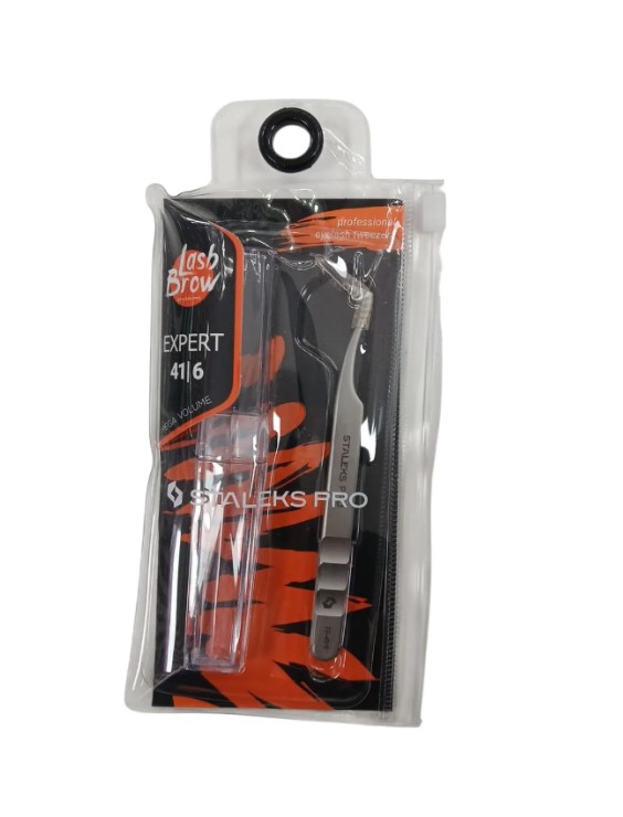 PINZA DE PESTAÑAS VOLUMEN EXPERT 41 TYPE 6 STALEKS PRO