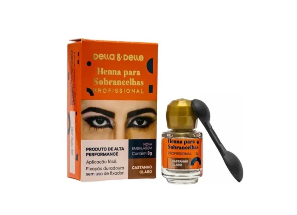 HENNA PARA CEJAS CASTAÑO CLARO DELLA Y DELLE 3GR