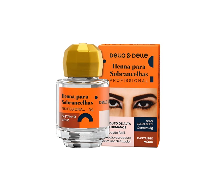 HENNA PARA CEJAS CASTAÑO MEDIO DELLA Y DELLE 3GR