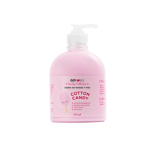 CREMA DE MANOS Y PIES GONAILS COTTON CANDY 500ML
