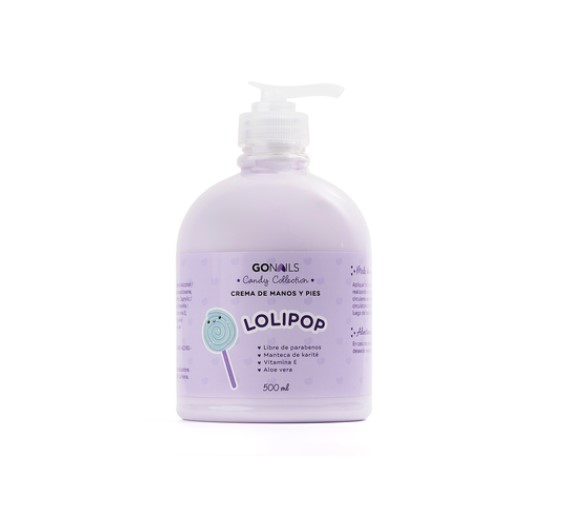 CREMA DE MANOS Y PIES GONAILS LOLIPOP 500ML