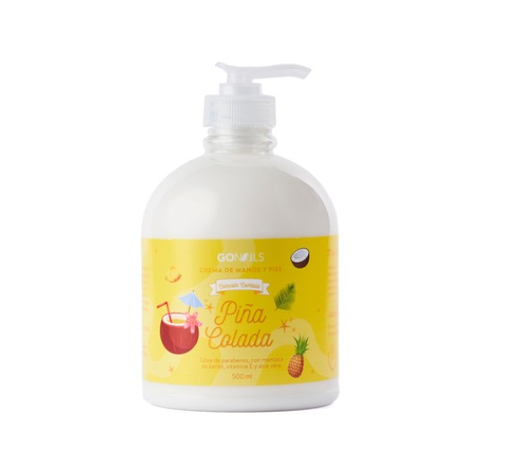 CREMA DE MANOS Y PIES GONAILS PIÑA COLADA 500ML