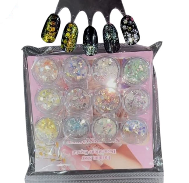GLITTER DE COLORES 12U